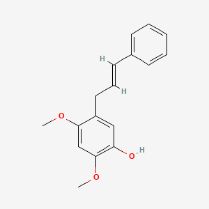 molecular formula C17H18O3 B14698120 Isoviolastyrene CAS No. 21148-33-4