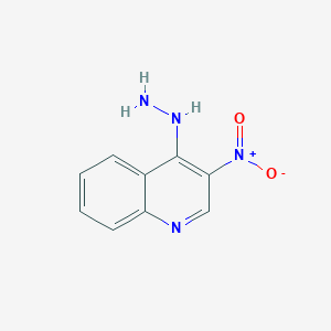molecular formula C9H8N4O2 B14698188 4-Hydrazinyl-3-nitroquinoline CAS No. 23589-54-0