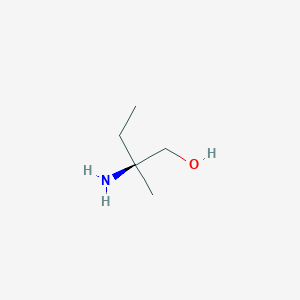 molecular formula C5H13NO B14698229 (2S)-2-Amino-2-methylbutan-1-ol CAS No. 22464-36-4