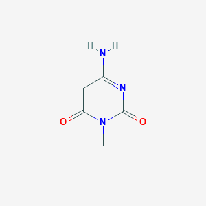 molecular formula C5H7N3O2 B14698281 6-amino-3-methyl-5H-pyrimidine-2,4-dione 