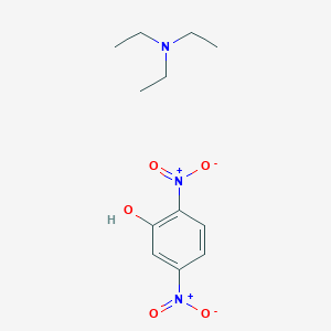 molecular formula C12H19N3O5 B14698284 N,N-diethylethanamine;2,5-dinitrophenol CAS No. 22300-99-8