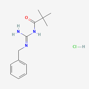 molecular formula C13H20ClN3O B14698289 N-(Benzylamidino) pivalamide monohydrochloride CAS No. 20801-69-8