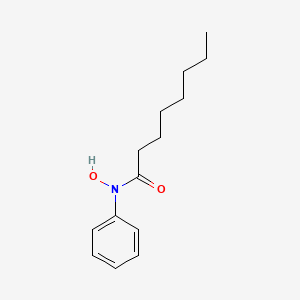 molecular formula C14H21NO2 B14698292 N-Hydroxy-N-phenyloctanamide CAS No. 25310-14-9