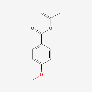 molecular formula C11H12O3 B14698318 Benzoic acid, 4-methoxy-, 1-methylethenyl ester CAS No. 20618-63-7