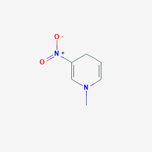 molecular formula C6H8N2O2 B14698351 1-Methyl-3-nitro-1,4-dihydropyridine CAS No. 23493-04-1
