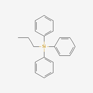 molecular formula C21H22Si B14698419 Triphenyl(propyl)silane CAS No. 18737-73-0