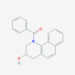molecular formula C20H17NO2 B14698420 Benzo[h]quinolin-3-ol, 1-benzoyl-1,2,3,4-tetrahydro- CAS No. 30727-53-8