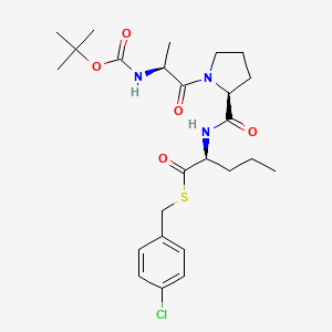 molecular formula C25H36ClN3O5S B1469843 Boc-ala-pro-nva-4-chloro-sbzl CAS No. 90171-50-9