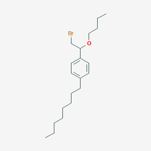 molecular formula C20H33BrO B14698460 ETHER, alpha-(BROMOMETHYL)-p-OCTYLBENZYL BUTYL CAS No. 21270-08-6