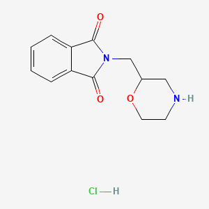 2-(morpholin-2-ylmethyl)-2,3-dihydro-1H-isoindole-1,3-dione hydrochloride