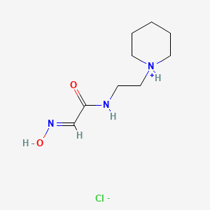 molecular formula C9H18ClN3O2 B14698532 Piperoxime CAS No. 22078-31-5