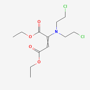 molecular formula C12H19Cl2NO4 B14698547 Diethyl 2-[bis(2-chloroethyl)amino]but-2-enedioate CAS No. 18352-45-9