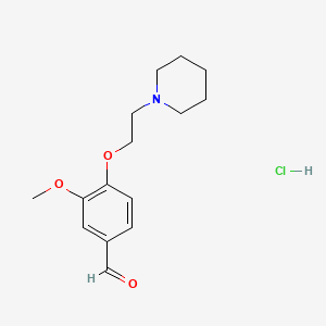 3-Methoxy-4-[2-(1-piperidinyl)ethoxy]benzaldehyde hydrochloride