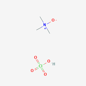 molecular formula C3H10ClNO5 B14698552 N,N-dimethylmethanamine oxide;perchloric acid CAS No. 22755-36-8