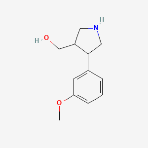 [4-(3-Methoxyphenyl)-3-pyrrolidinyl]methanol