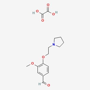 3-Methoxy-4-[2-(1-pyrrolidinyl)ethoxy]benzaldehyde oxalate