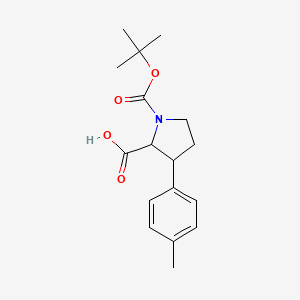1-(tert-Butoxycarbonyl)-3-(4-methylphenyl)-2-pyrrolidinecarboxylic acid