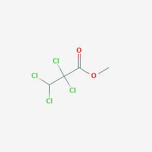 molecular formula C4H4Cl4O2 B14698689 Methyl 2,2,3,3-tetrachloropropanoate CAS No. 20618-05-7