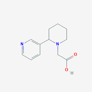 2-(2-(Pyridin-3-yl)piperidin-1-yl)acetic acid