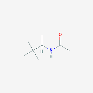molecular formula C8H17NO B14698697 N-(3,3-dimethylbutan-2-yl)acetamide CAS No. 23602-17-7