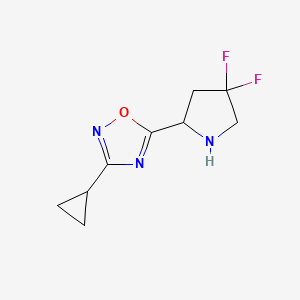 3-Cyclopropyl-5-(4,4-difluoropyrrolidin-2-yl)-1,2,4-oxadiazole