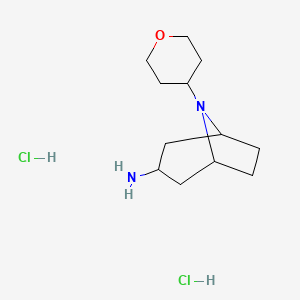 8-(tetrahydro-2H-pyran-4-yl)-8-azabicyclo[3.2.1]octan-3-amine dihydrochloride