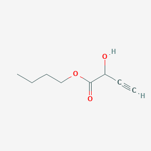 molecular formula C8H12O3 B14698752 Butyl 2-hydroxybut-3-ynoate CAS No. 18418-09-2
