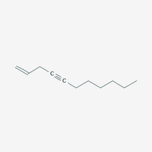 molecular formula C11H18 B14698759 Undec-1-EN-4-yne CAS No. 31508-11-9