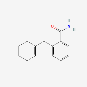molecular formula C14H17NO B14698776 o-Toluamide, alpha-1-cyclohexen-1-yl- CAS No. 23966-64-5