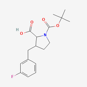 1-(tert-Butoxycarbonyl)-3-(3-fluorobenzyl)-2-pyrrolidinecarboxylic acid