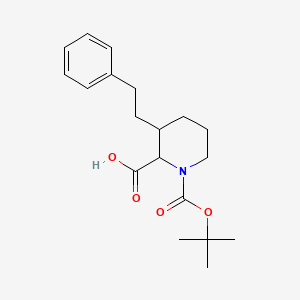 1-(tert-Butoxycarbonyl)-3-phenethyl-2-piperidinecarboxylic acid