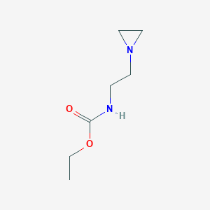 molecular formula C7H14N2O2 B14698811 Ethyl [2-(aziridin-1-yl)ethyl]carbamate CAS No. 25323-93-7