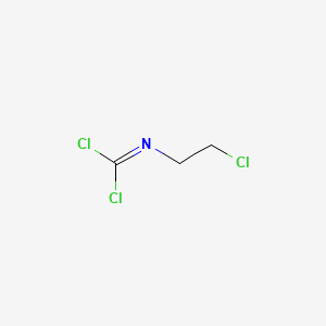 molecular formula C3H4Cl3N B14698815 Ethylamine, 2-chloro-N-dichloromethylene- CAS No. 23546-84-1