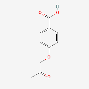 molecular formula C10H10O4 B14698851 4-(2-Oxopropoxy)benzoic acid CAS No. 18859-30-8