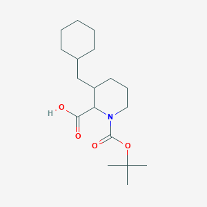 1-(tert-Butoxycarbonyl)-3-(cyclohexylmethyl)-2-piperidinecarboxylic acid