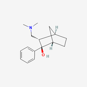 molecular formula C16H23NO B14698864 (2-endo-3-exo)-3-((Dimethylamino)methyl)-2-phenyl-2-norbornanol CAS No. 30788-80-8