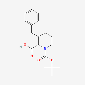 3-Benzyl-1-(tert-butoxycarbonyl)-2-piperidinecarboxylic acid