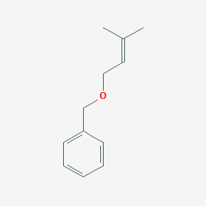 molecular formula C12H16O B14698876 Benzene, [[(3-methyl-2-butenyl)oxy]methyl]- CAS No. 22089-60-7