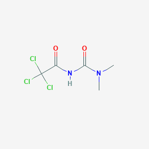 molecular formula C5H7Cl3N2O2 B14698879 2,2,2-Trichloro-N-(dimethylcarbamoyl)acetamide CAS No. 31468-13-0