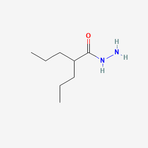molecular formula C8H18N2O B14698884 Valeric acid, 2-propyl-, hydrazide CAS No. 22632-36-6