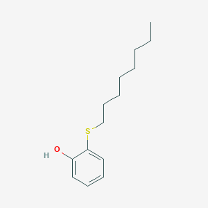 molecular formula C14H22OS B14698920 Phenol, 2-(octylthio)- CAS No. 24312-55-8