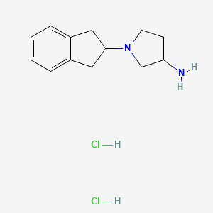 1-(2,3-dihydro-1H-inden-2-yl)pyrrolidin-3-amine dihydrochloride