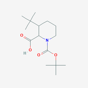 1-(tert-Butoxycarbonyl)-3-(tert-butyl)-2-piperidinecarboxylic acid