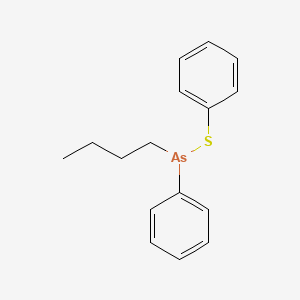 molecular formula C16H19AsS B14698973 Butylphenyl(phenylthio)arsine CAS No. 24582-61-4