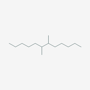 molecular formula C14H30 B14698978 Dodecane, 6,7-dimethyl CAS No. 20904-59-0