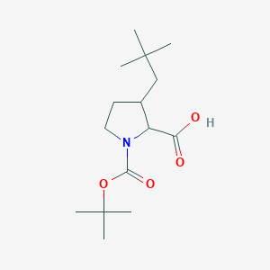 1-(tert-Butoxycarbonyl)-3-neopentyl-2-pyrrolidinecarboxylic acid