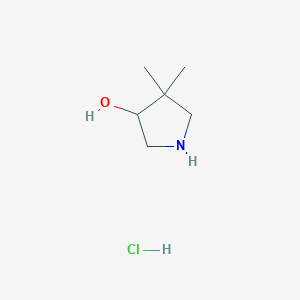 4,4-Dimethylpyrrolidin-3-ol hydrochloride