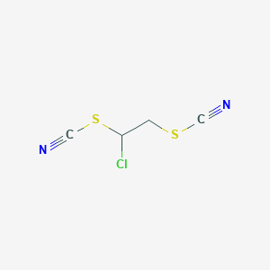 molecular formula C4H3ClN2S2 B14698992 Chloroethylene bisthiocyanate CAS No. 24689-89-2