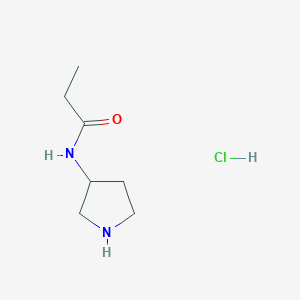 molecular formula C7H15ClN2O B1469900 N-(3-Pyrrolidinyl)propanamide hydrochloride CAS No. 2204054-08-8