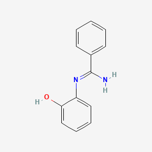 molecular formula C13H12N2O B14699008 N-(o-Hydroxyphenyl)benzamidine CAS No. 23564-70-7